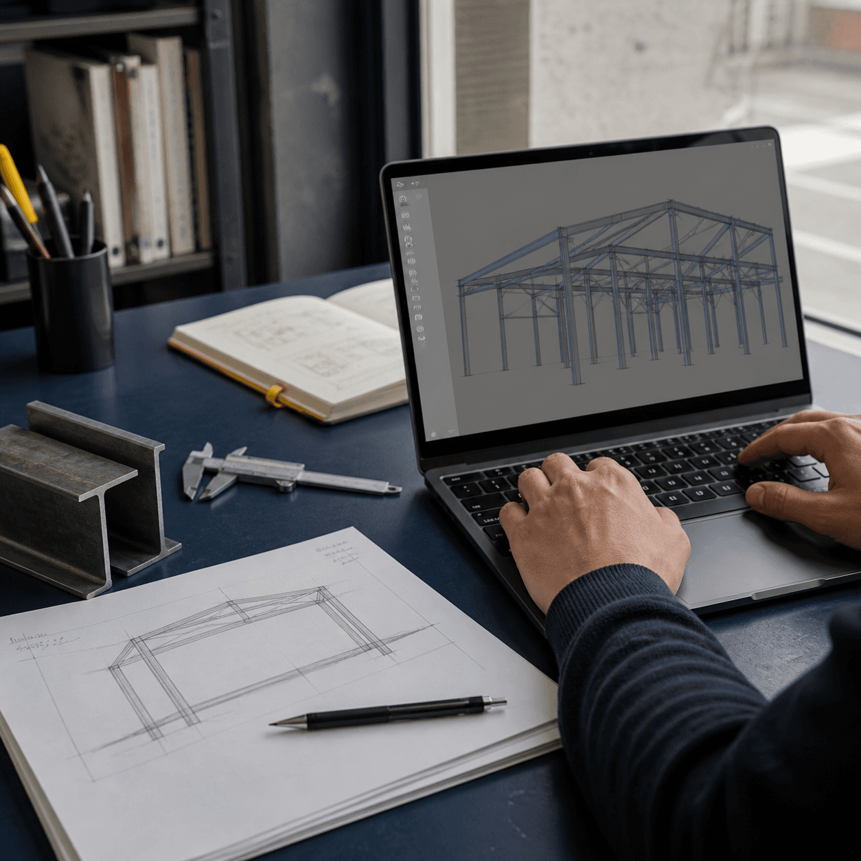 Conception d'un prototype logiciel pour la construction métallique sur un ordinateur